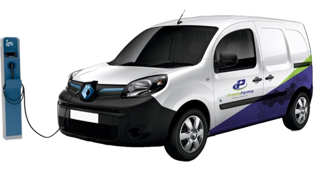 Veículo Veículo Elétrico da frota Pronto Farma
