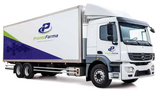 Veículo Truck da frota Pronto Farma